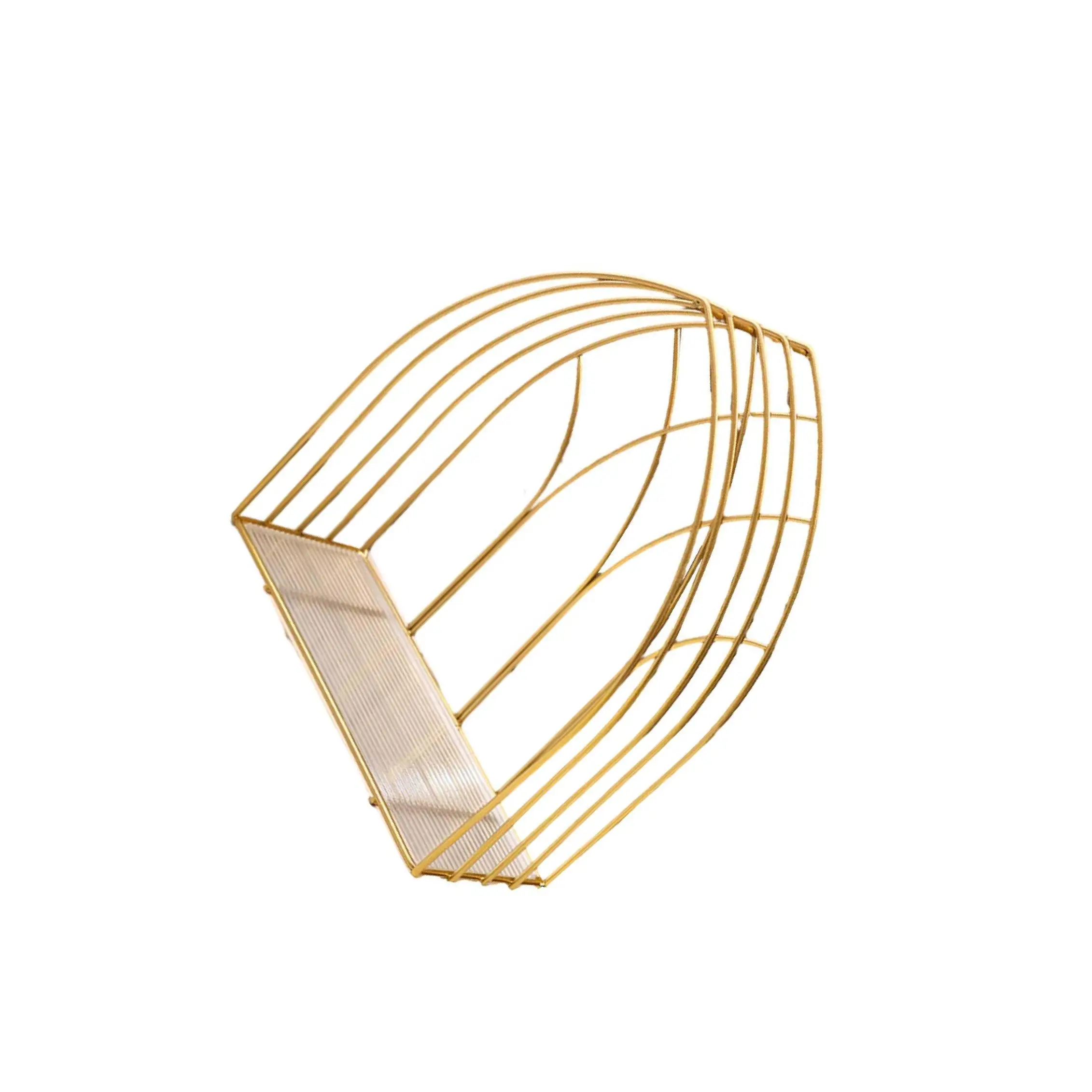 

Косметическая стойка, настольная витрина, полка, кухонный золотой органайзер для макияжа, одноярусный