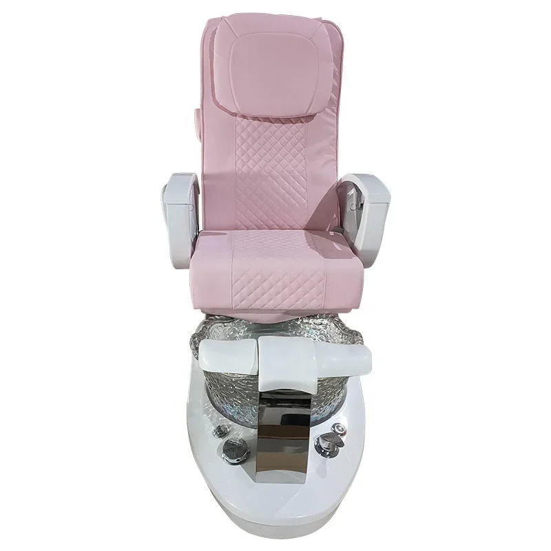 Hot pink foot rest salon furniture spa manicure bed pedicure massage chair light pink pedicure chair