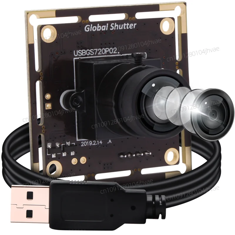 

ELP 1 Megapixel Aptina AR0144 720P 60FPS no distortion Monochrome Global Shutter USB Camera module raspberry pi