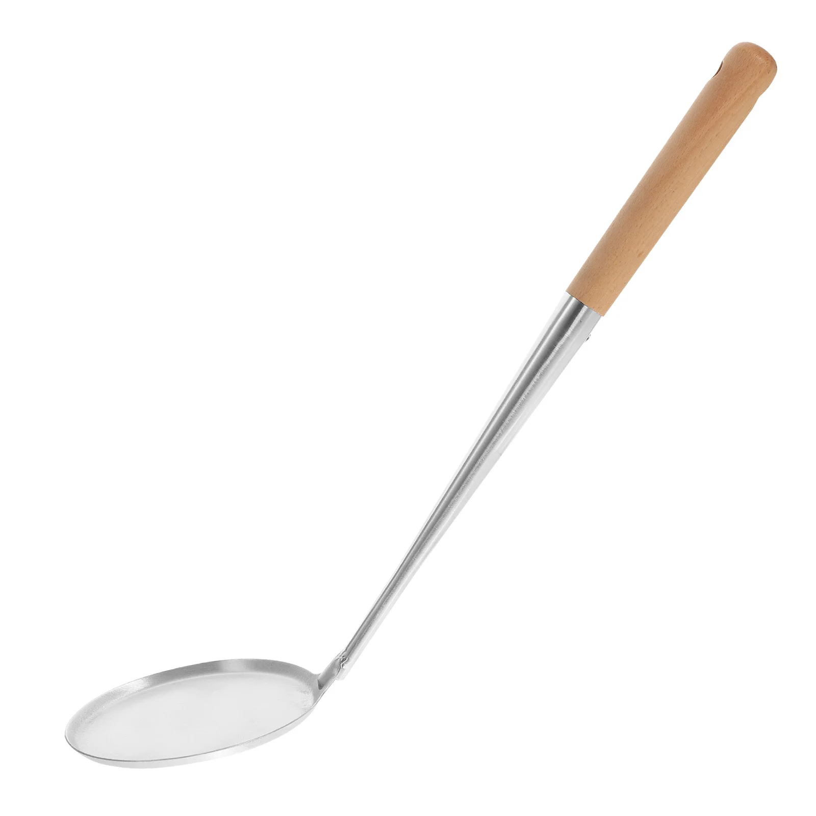 

Non-Stick Oil Pancake Mold Wood Handle Frying Spoon Kitchen Frying Snack Tool Stainless Steel Cooking Utensil Spoons