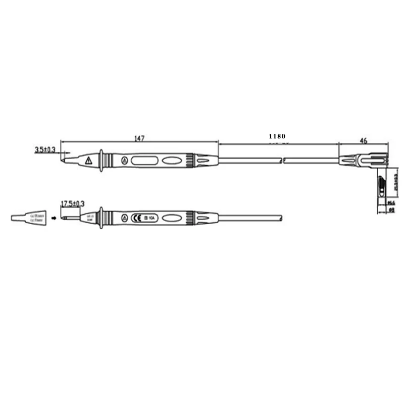 20A 1000V Multimeter Sonde Pin für Digital-Multimeter Nadel Spitze Multi Meter Tester Blei Sonde Draht Stift kabel – Detail 11