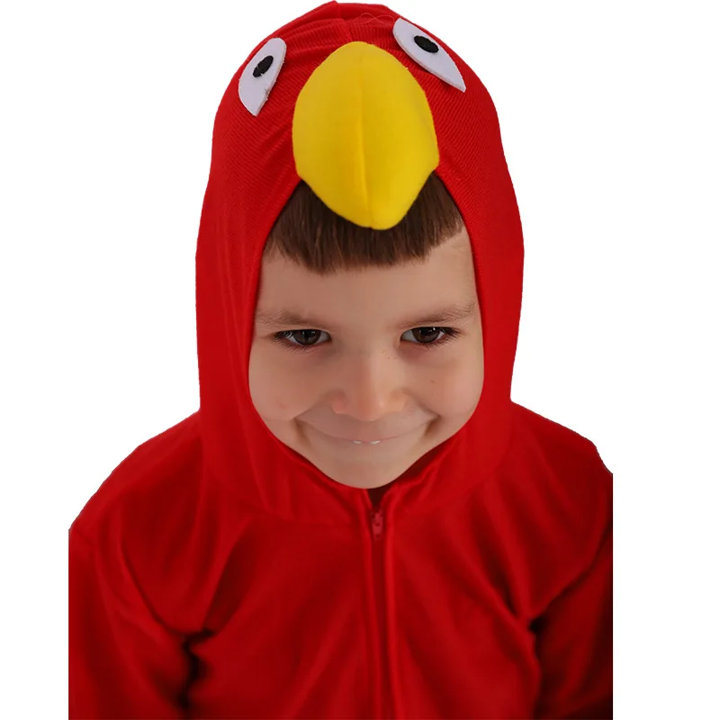 Nieuwe Kinderen Papegaai Cosplay Kostuums Volwassen Kinderen Verkleedvogels Jumpsuit Cosplay Set Carnaval Rekwisieten Purim Fancy Party Verjaardag