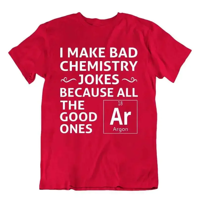 All The Good Jokes Ar Tshirt Chemist T Shirt Funny Tee Wordplay Shirt