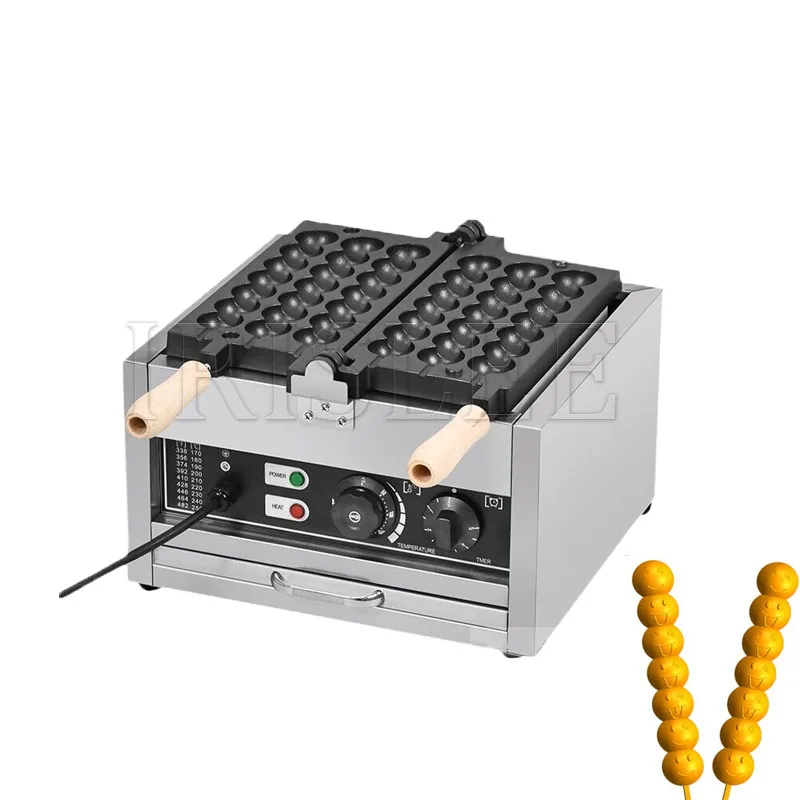 Máquina comercial de bolo de ovo, elétrica, lançamento de calor, corda de cabaça, máquina de pastelaria, ovo circular