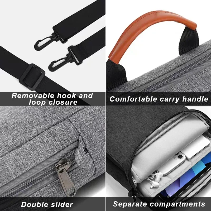 Tablet Shoulder Sleeve Bag For Samsung Galaxy Tab A9 Plus 11 inch 2023 S9FE Plus 12.4 S9 S8 S7 11 A9 8.7 A8 10.5 A7 10.4