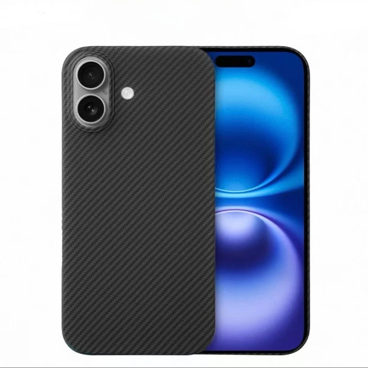 

Магнитный чехол для телефона из арамидного волокна для iPhone 17, ультратонкий защитный чехол из настоящего углеродного волокна от падения