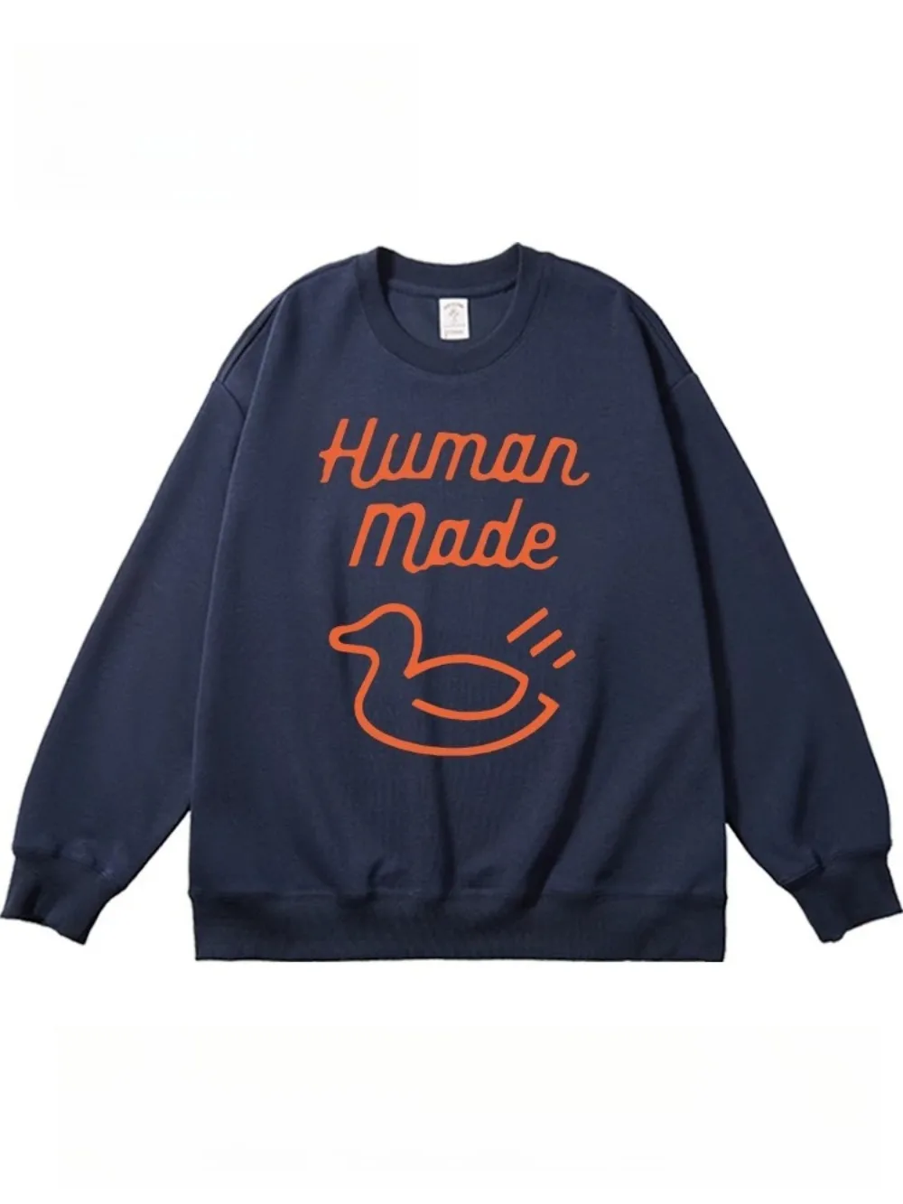 Human Made Duck Sweatshirt Cute Long Sleeve Unisex Couple Casual Top
