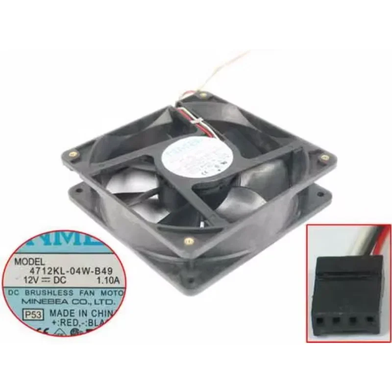 NMB-MAT 4712KL-04W-B49 P53 P50 DC 12V 1.1A 120x120x32mm 3-Wire Server Cooling Fan