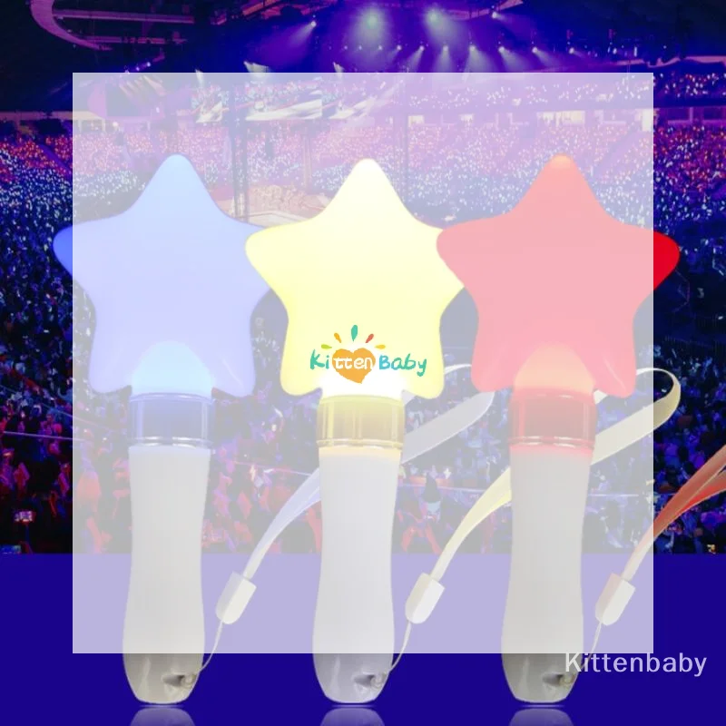 

Светящиеся палочки Star Heart Lightstick, мини-лайтстики, световые палочки для концертов, световые палочки-подставки для концертов, подарки для фанатов