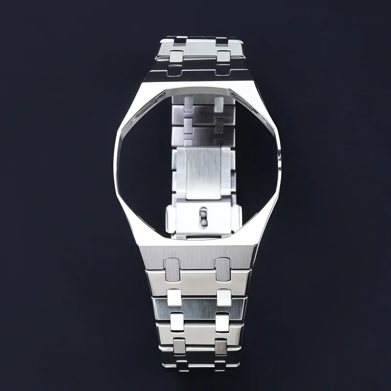 Stainless Steel Watch Case And Strap Mod Kit For Swatch X AP Royal Pop Pocket Changer To Wristwatch Personalized Accessories