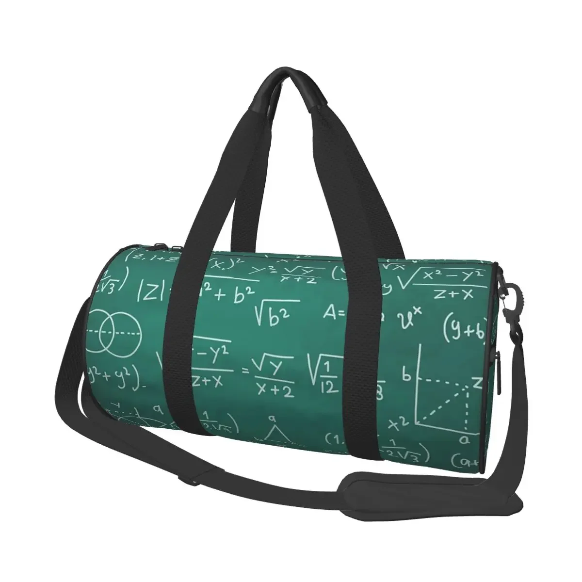 

Math Formulas Chalkboard School Geek Large Duffle Gym Bag Waterproof Duffle Travel Bags Handbags Fitness bag