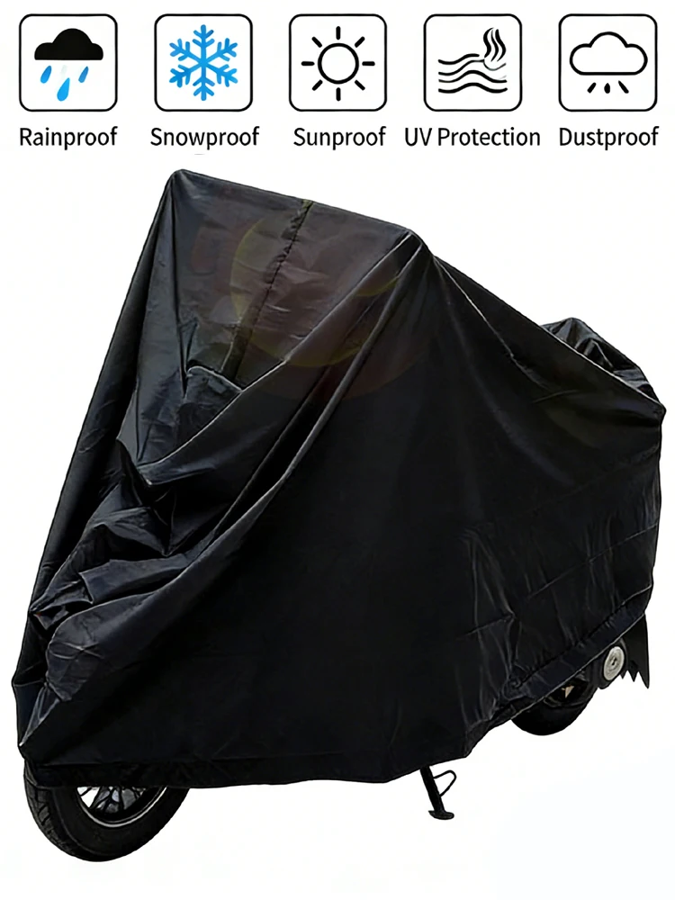 AliExpress NONE Motorcycle Cover electric vehicle PEVA clothes S M L XL Waterproof Protection Outdoor Bike Scooter Dustproof Rain Cover