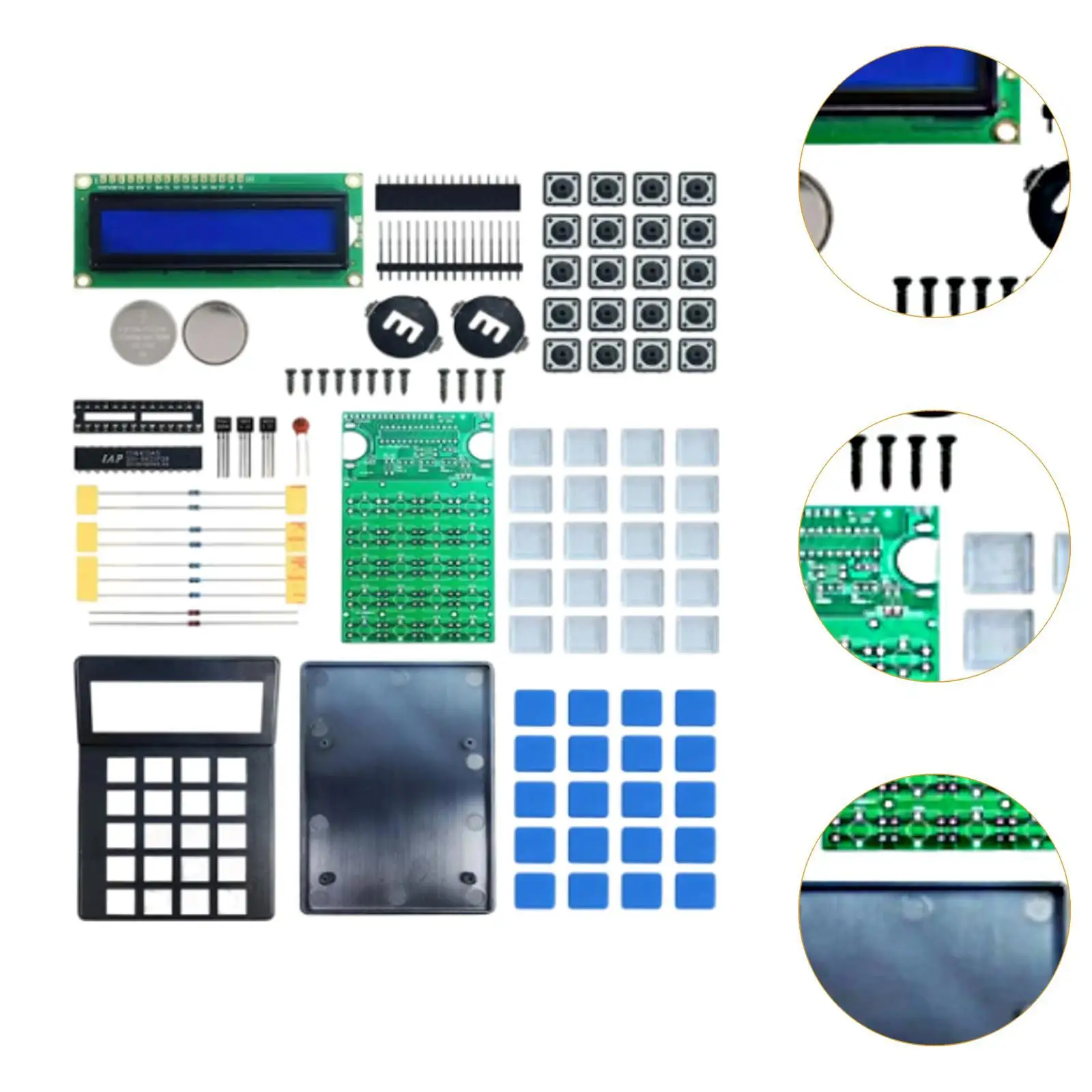 DIY Calculator Kit Learning Compact Soldering Practice Desk Calculator for Home Daily Use Office School Learning Beginners