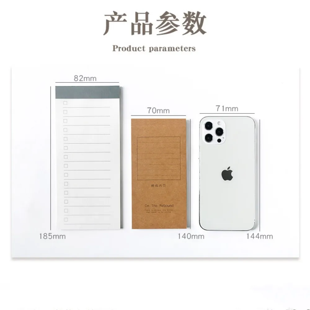 4pcs To Do List Notebook Portable Pocket Study & Work Planner Memo Pad Sticky Notes Student Stationery Supplies Office Accessory