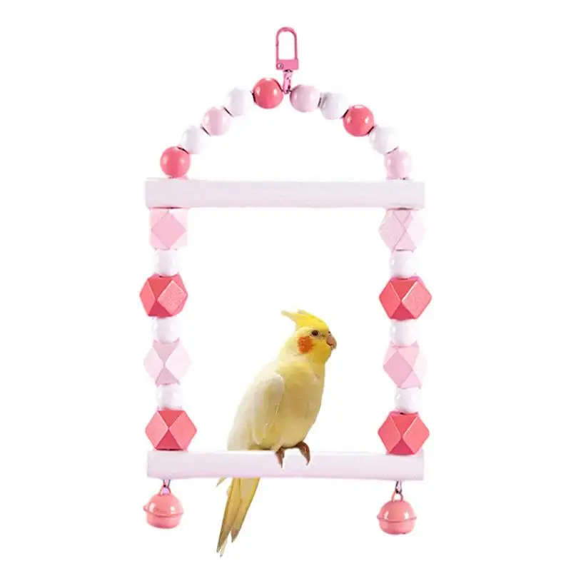 Chewing Toys Parrots Multi-Color Archway Parrot Parakeet Chewing Toys Pet Birds Exploration Arch For Cockatiels Parakeet Parrot