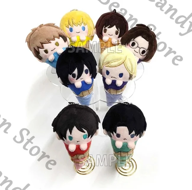 

Официальное аниме «Атака Титанов» Hange Zoe Armin Arlert, косплей, мороженое Maumet, мультяшная кукольная подвеска, игрушка, сумка, очаровательный подарок