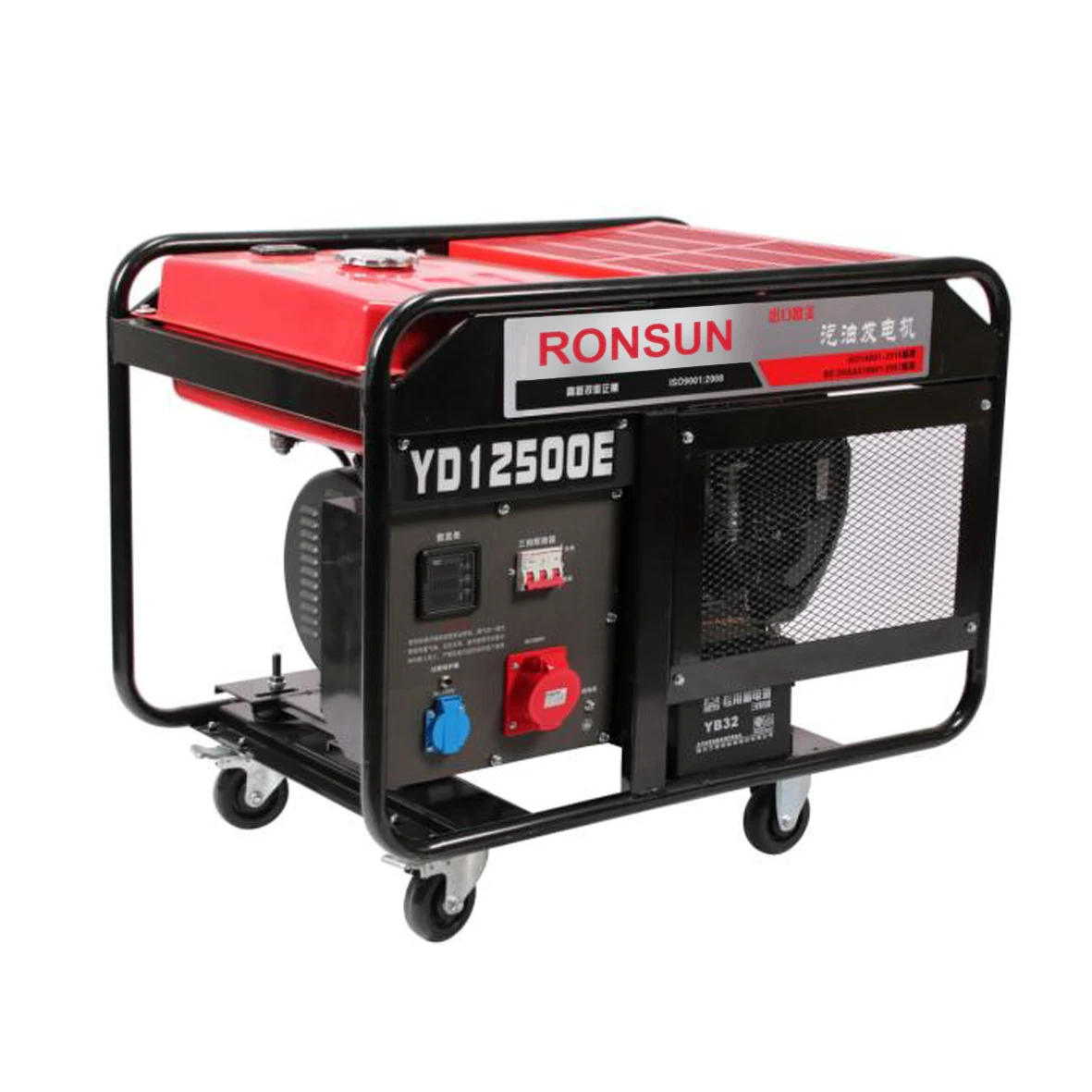 10kw AC/DC Output Portable Gasoline Generator Inverter With Wheels Engine Small Power Home Use Silent Type Air Cooled