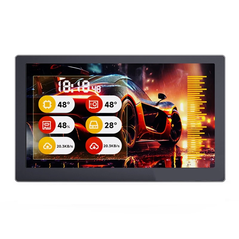 Pantalla IPS de 7 pulgadas, chasis USB, pantalla secundaria, atmósfera RGB, 800x480, función de recogida de sonido