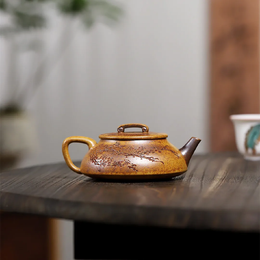 High Quality Yixing Purple Clay Teapot Ore Beige Temperature Fired Exquisite Origin