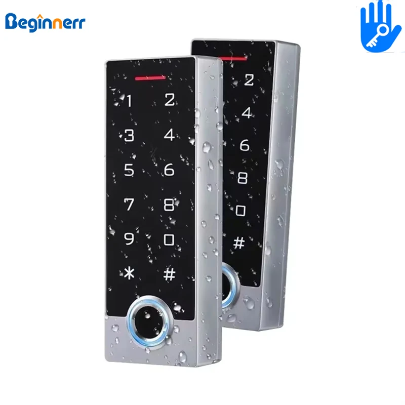 Wateproof outdoor ttlock app access control lock fingerprint Password RFID card security access control WG26/34 reader