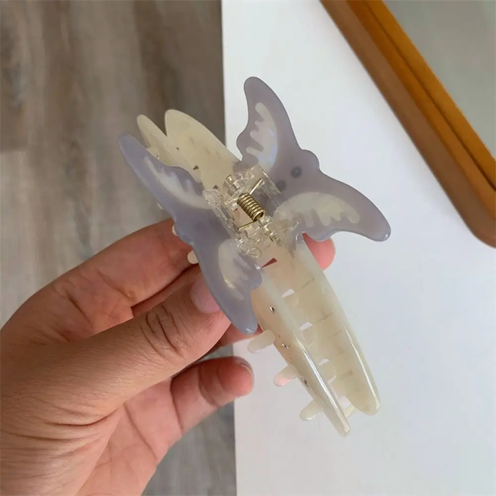 Fashion Acetate Animal Hair Claw Bird Rainbow Cat Hair Clip Shark Clip Cat Acetate Shark Clip Party
