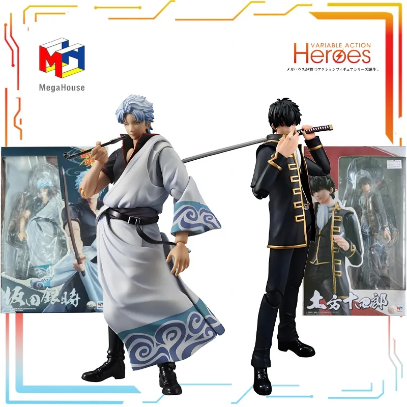 MEDICOM TOY Original acabado muñeca móvil serie Gintama Anime Sakata Gintoki figura de acción modelo juguetes adornos regalos para niños