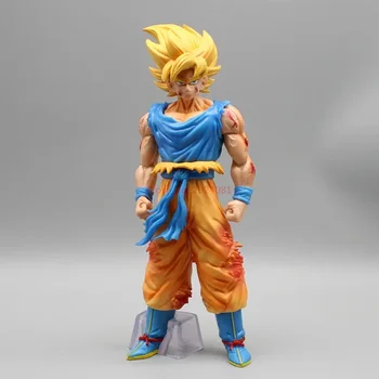 24 centimetri Dragon Ball Anime Figura Kd Super Saiyan Action Figurine Battaglia Danni Goku Statua Modello Collezione Ornamenti Giocattoli Regalo