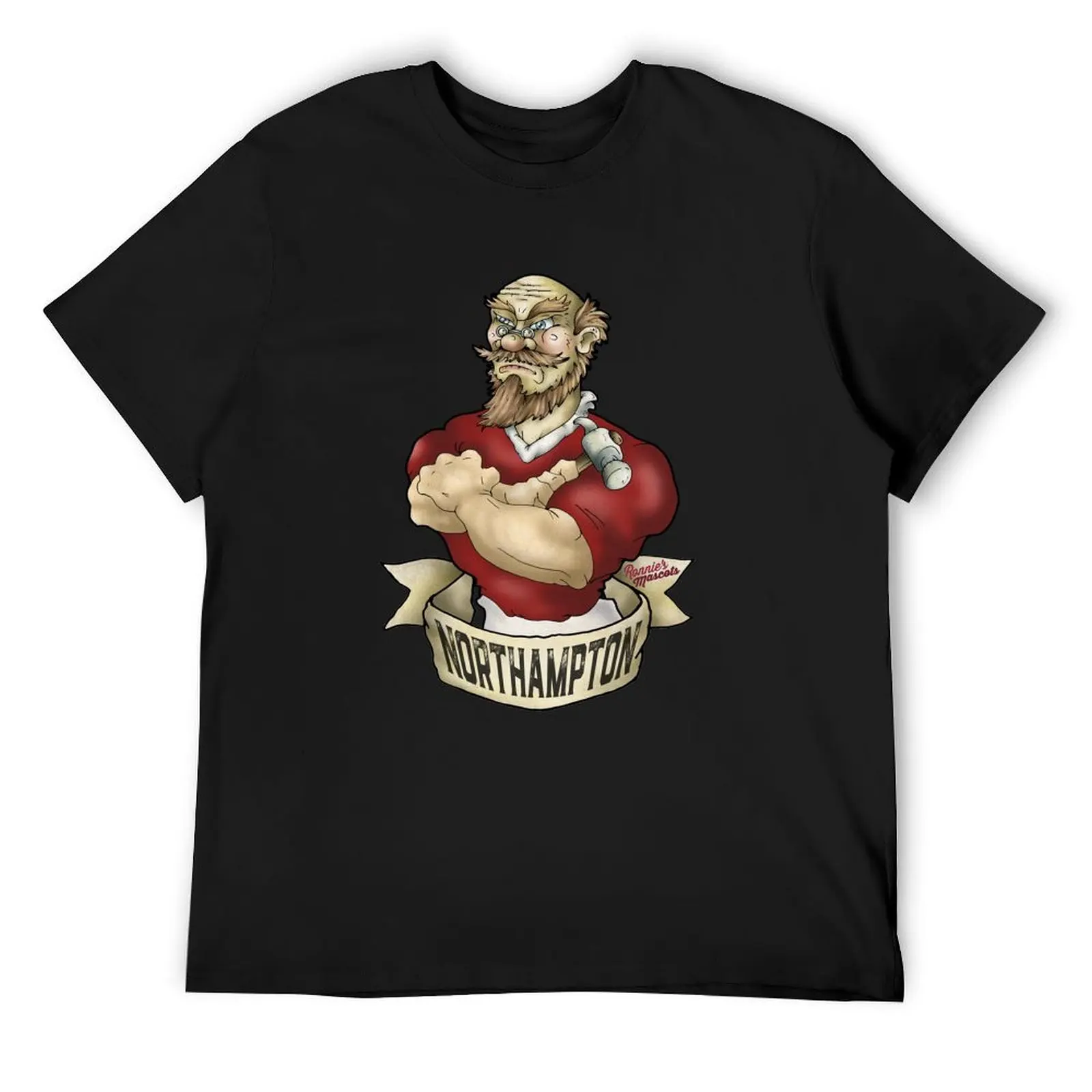 

Northampton Town Cobbler Mascot T-Shirt tops man clothes for a boy heavy weight t shirts for men