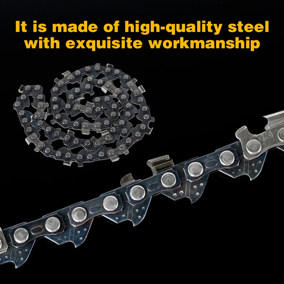 7Set Chainsaw Chain Carbide 6 Inch Mini Chain Saw Chain Wear Resistant Chainsaw Chain Guide Bar Woodworking Tool