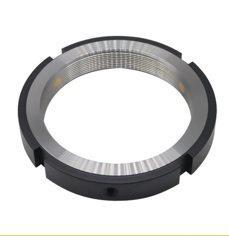 Precision R-type Radial Lock Nut M32/M33/M35M55/M80*1.5/2.0P CNC Machine Tool Bar Screw Bearing Anti-loosening Round Nut