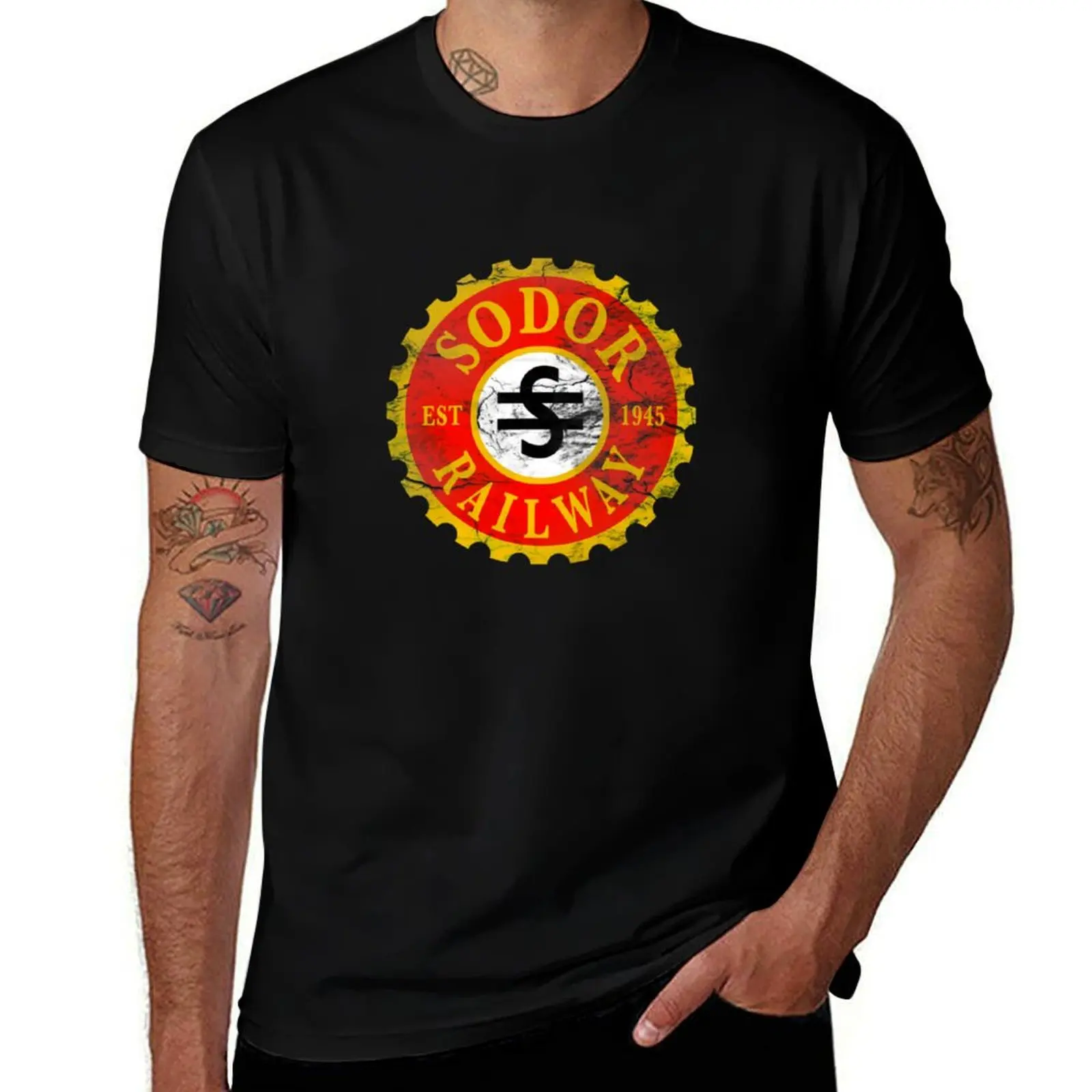 Sodor Railway Logo - Distressed Classic T-Shirt Summer Sports Quick Dry T-Shirt