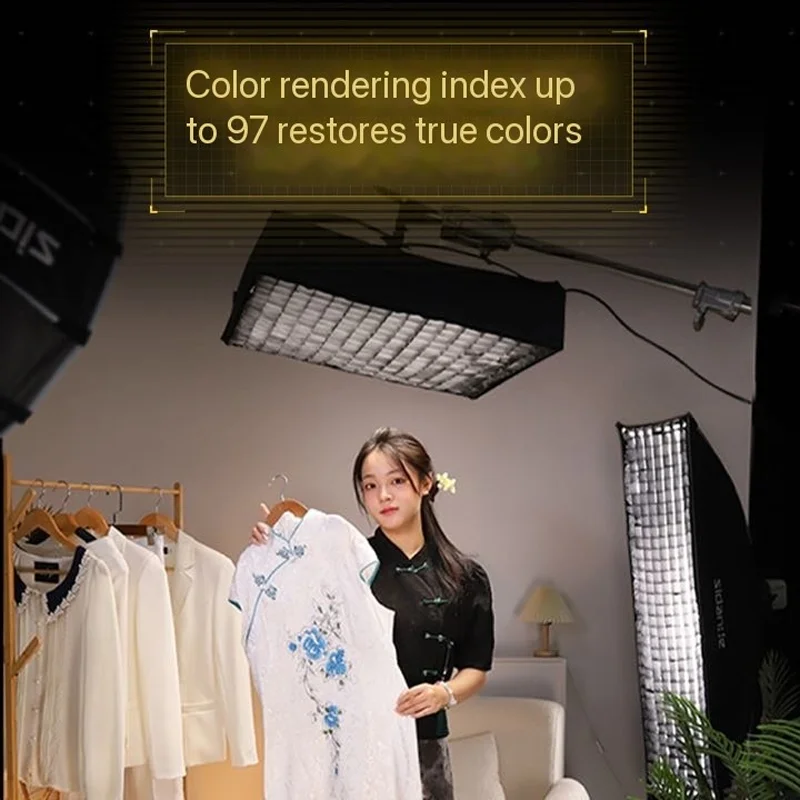 SIDANDE Video Fill Light 150W 3200k-5600k Bi-color APP Control Flexible Foldable Rollable Cloth Lamp for Photo Studio Shooting