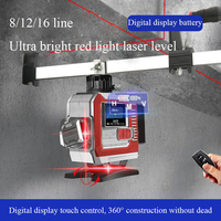 16/12/8 Lines 4D Red Line Laser Level  360° Self-Leveling Horizontal And Vertical Super Powerful Red Beamline Laser Level Tools