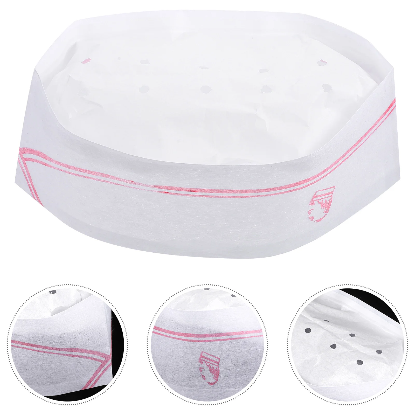 

40Pcs Disposable Chef Hats Breathable Paper Cooking Caps Kitchen Catering Uniform Hats Bake Cook Caps