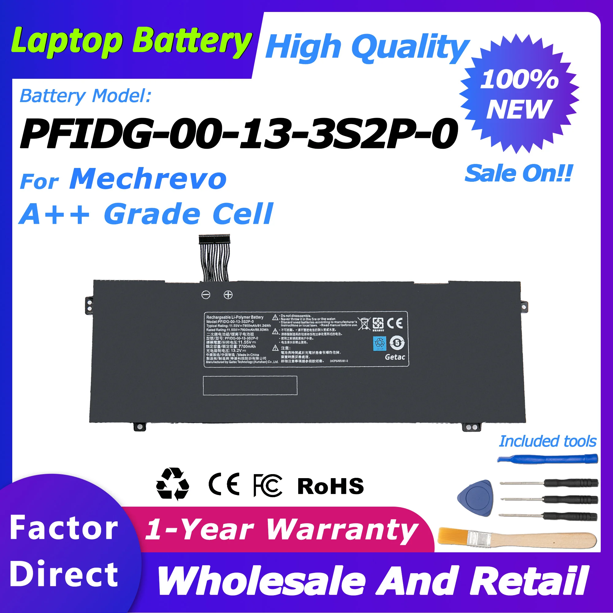 

PFIDG-00-13-3S2P-0 Аккумулятор для ноутбука Getac S2 UMI Air S1 Plus Rugged 01 Air II S1 Plus Аккумулятор для ноутбука