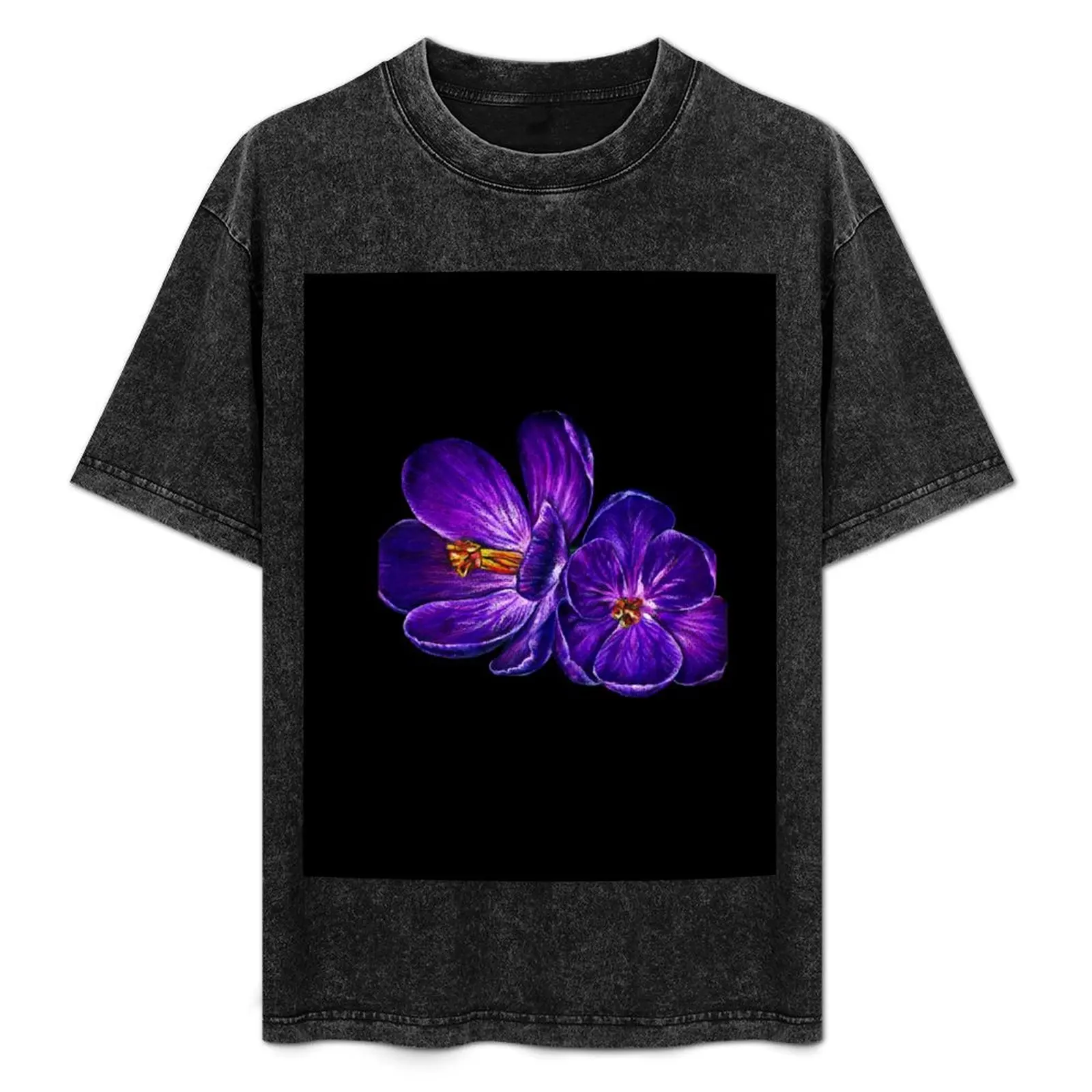 

Pastel Crocuses T-Shirt vintage t shirts basketball graphic tees gifts for boyfriend heavyweights shirts men graphic
