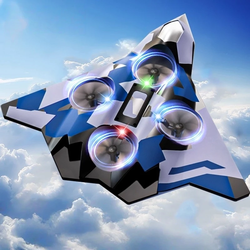 新しいリモコンドローン子供のおもちゃ 2.4 グラムスタントグライダーカラフルなライトフォーム飛行機クールなクリスマスギフト誕生日ギフト