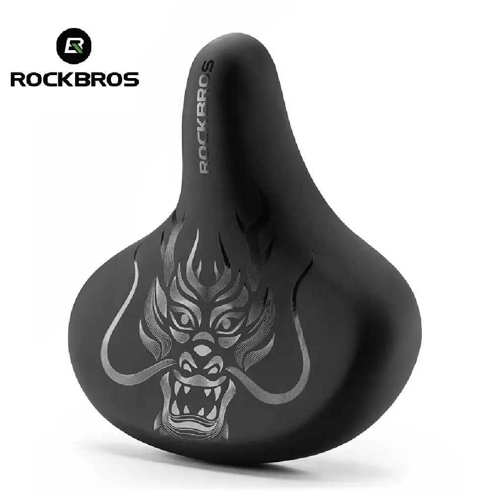 

ROCKBROS Bike Saddle Cushion MTB Cycling Seat PVC Leather Surface Breathable Shock Absorbing Comfortable Bicycle Accessories 안장