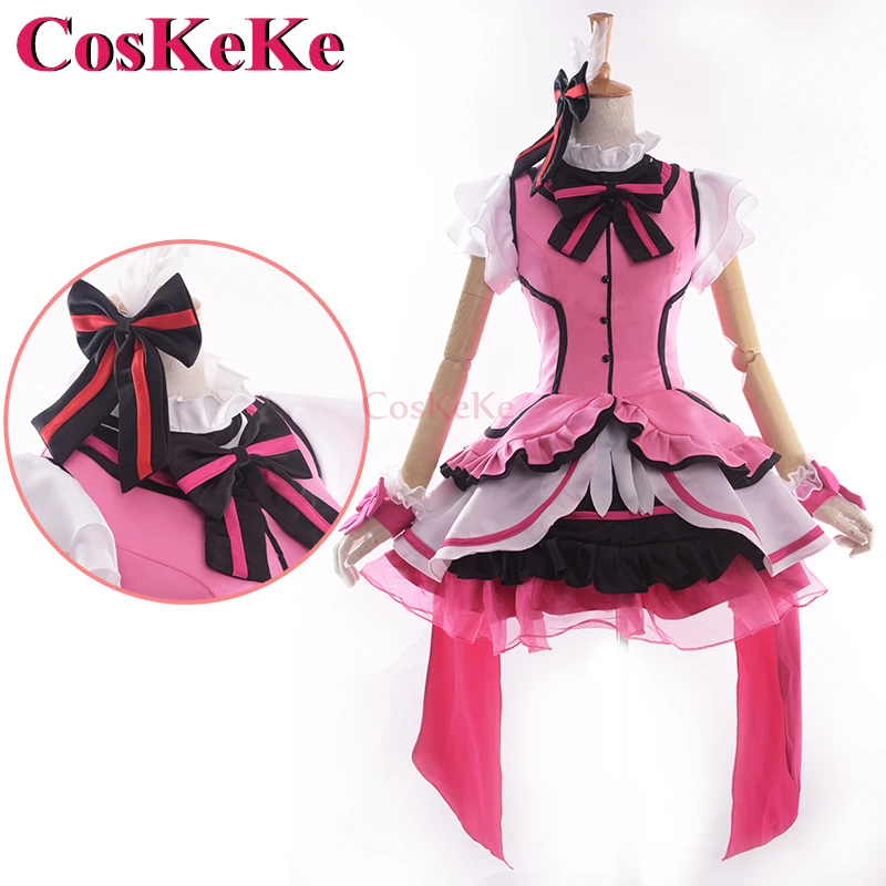 CosKeKe Kousaka Honoka Cosplay Anime LoveLive Costume Kira Kira Sensation Lovely Singing Suit Halloween Party Role Play Clothing