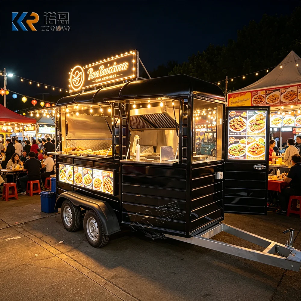 

Street Mobile Pizza Chicken Drink Food Truck Concession Trailer Ice Cream Cart Street Food Trailer With Full Kitchen For Sale