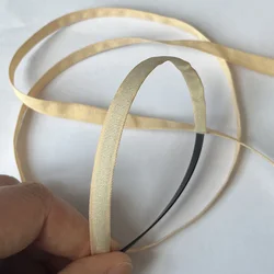 200yards/roll 7mm Double Deck Cannulate Cloth Ribbon For Wig Base Ear Holder Ribbons