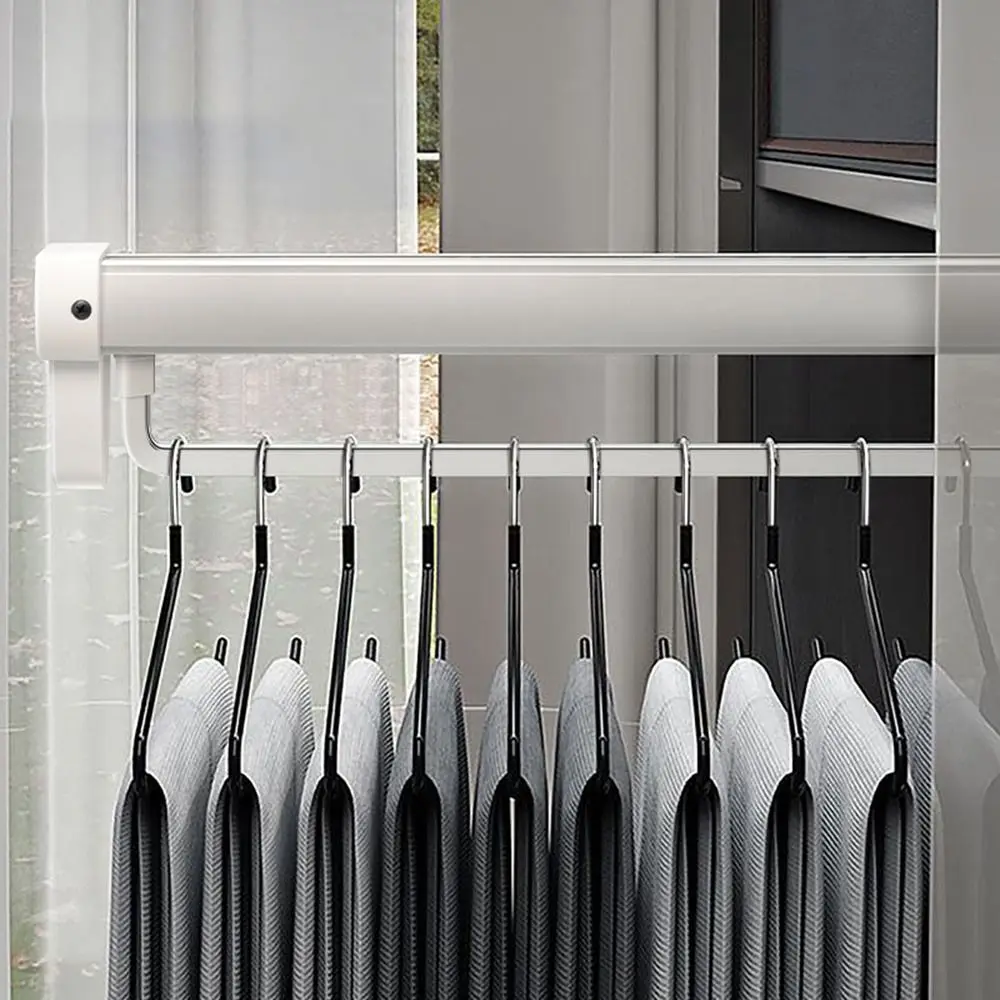 

Прочная сверхмощная вешалка для брюк из алюминиевого сплава, подвесная выдвижная полка для хранения брюк, экономия места, выдвижная вешалка для брюк, шкаф