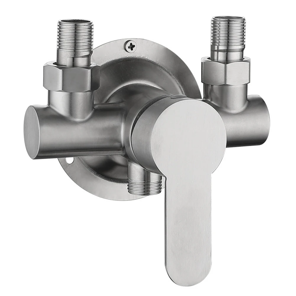 

Shower Faucets Hot Cold Water Mixer Wall Mounted Metal Handle Bathroom Showers Accessories Stainless Steel G1/2inch Lifting Type