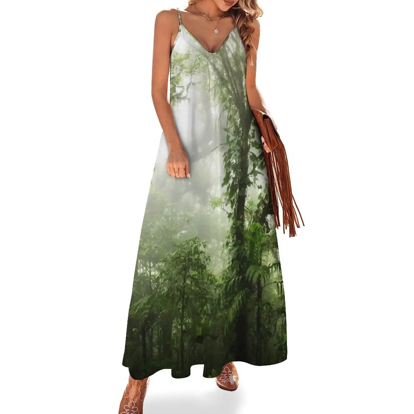 

Cloud Forest Sleeveless Dress beach dresses dresses for women 2025 luxury designer party loose summer dress