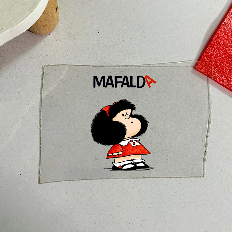 Mafalda UV DTF Transfers Stickers Decals Cute Cartoon Printed Cold Cups Mugs Tumbler Waterproof DIY Craft Fashion Birthday Gifts view 2