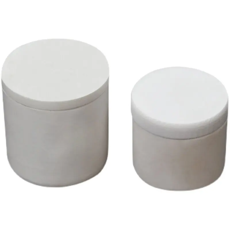 99% Alumina Corundum Ball Mill Jar, Wear-resistant Vertical Cylindrical Straight Ball Mill Tank for Planetary Ball Mill, KP