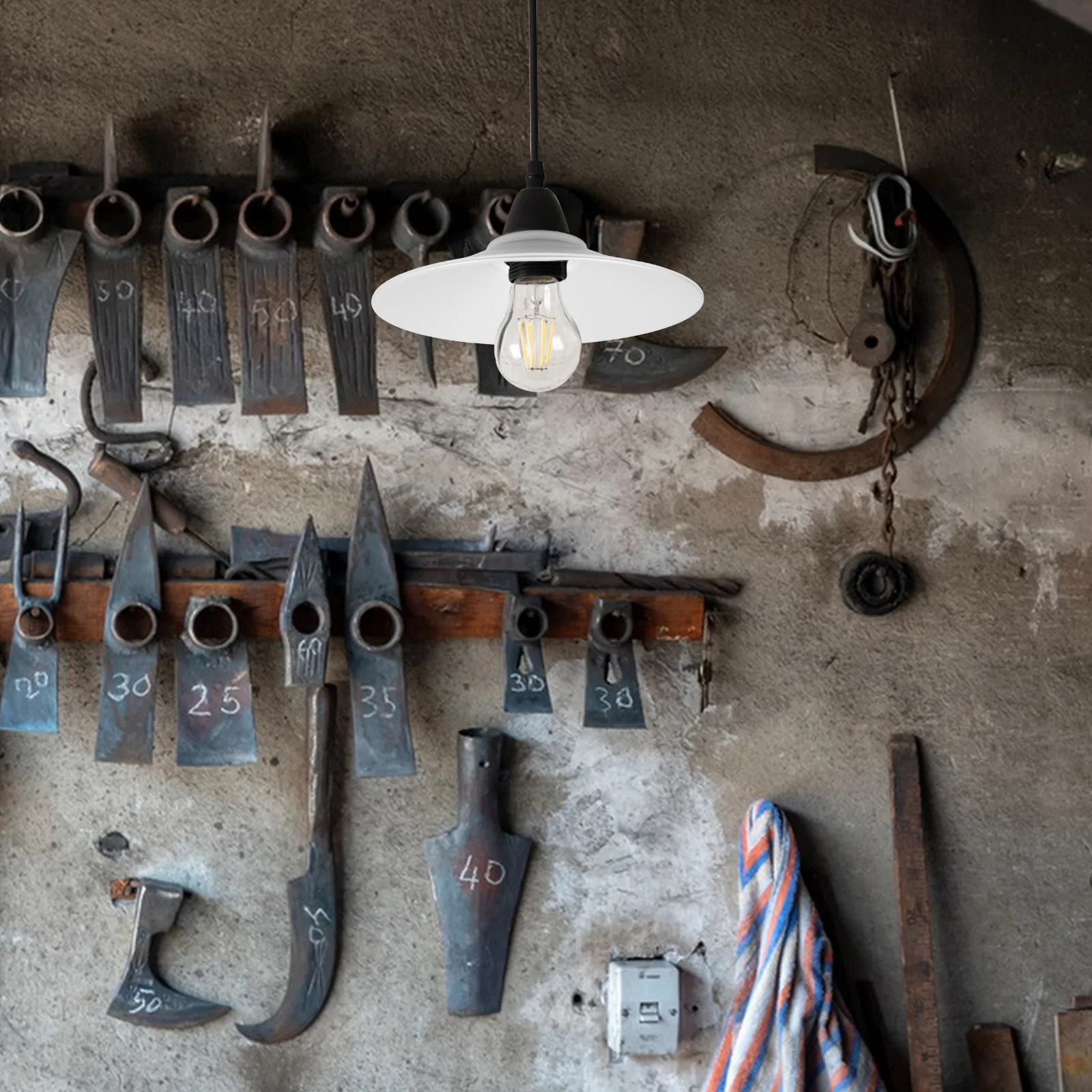 

Industrial Style Lampshade For Factory Warehouse Metal Hanging Light Shade Decorative Pendant Cover Modern Retro Fixture