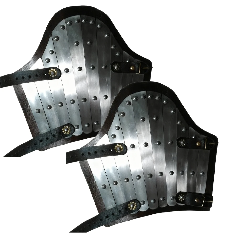 Tactical Stainless Steel Armguards Airsoft Cut-Resistant Impact-Resistant Wrist Armor for Outdoor CS Paintball Shooting Cosplay