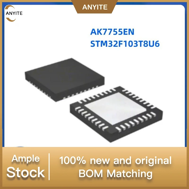 

10 шт./лот НОВЫЕ AKM7755 AK7755EN 7755 STM32F103 STM32 F103T8U6 QFN36
