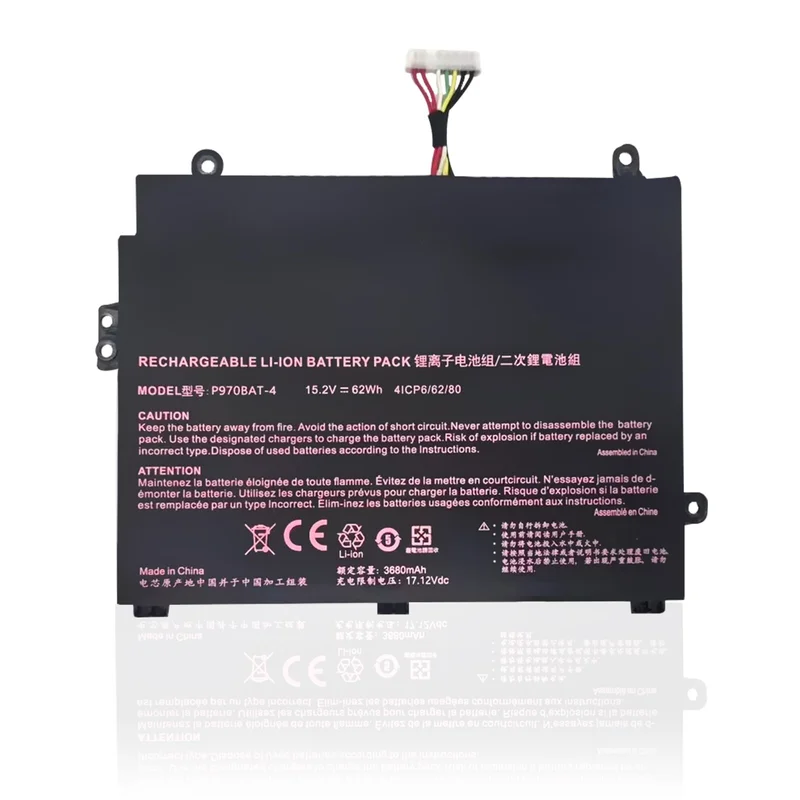 Brand New P970BAT-4 Battery Applicable CLEVO P960 Erazer X17801 NP8955 NP8967